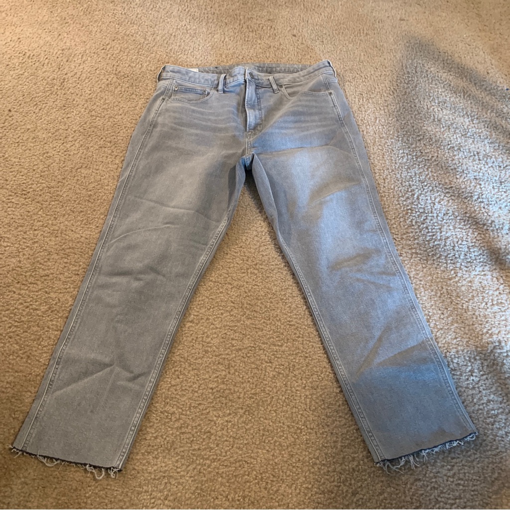 Gap Jeans Women Gray Vintage Slim Sky High Jeans 33/16r 27” Inseam